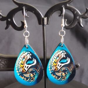 Hand Crafted Jaguars Earrings